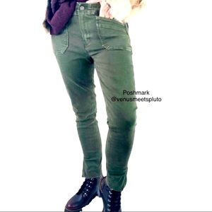 Paige Utilitarian Hoxton Ankle jeans Forest Green